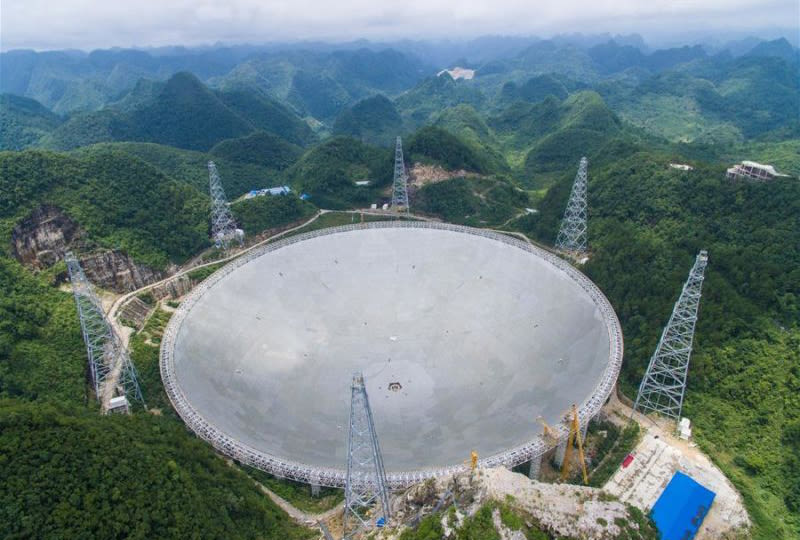 Illustration for article titled El radiotelescopio más grande del mundo detecta nuevas señales de radio repetidas desde el espacio